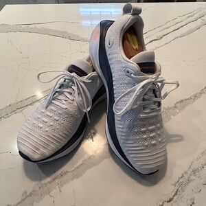 Nike React Infinity Run Flyknit 3 – White / Navy / Orange – Men’s